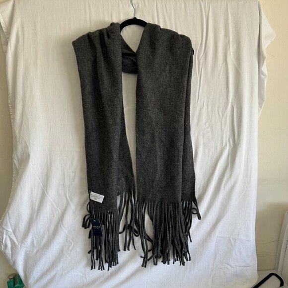 Lucky Brand Accessories - Lucky Brand Gray Fringe Scarf | Soft Knit Winter Wrap | NWT